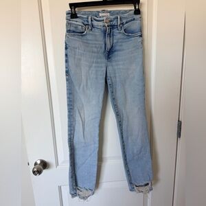 Good American Fitted Straight Leg Denim